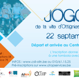 22 septembre: Jogging ou marche à Ottignies
